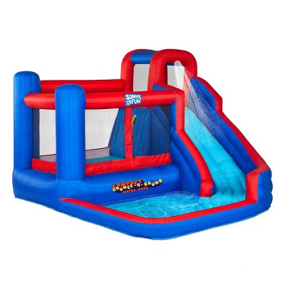 Sunny & Fun Small Inflatable Kids Backyard Water Slide Park : Target