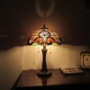 Chloe Lighting MONROE Victorian Tiffany-style Dark Bronze 2 Light Table Lamp 16Inch Wide - 3 of 4