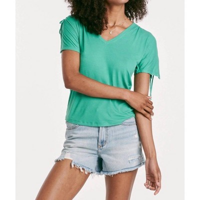 Women's Minnie Shirred Short Shoulder Top - Another Love
