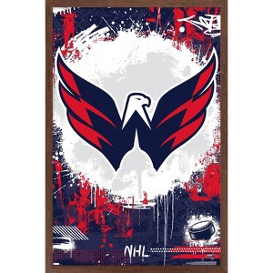 Trends International NHL Washington Capitals - Maximalist Logo 23 Framed Wall Poster Prints - 1 of 4