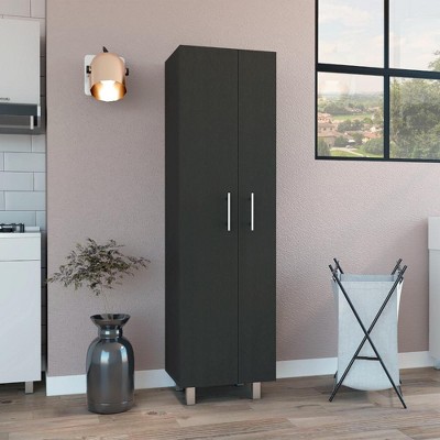 Depot E-Shop Cleaning Cabinet with Five Shelves and Broom Hangers