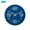 Unique Bargains Decorative Silent Non-Ticking Sweep Movement 3D Numbers Wall Clock 12 Inch - 3 of 4