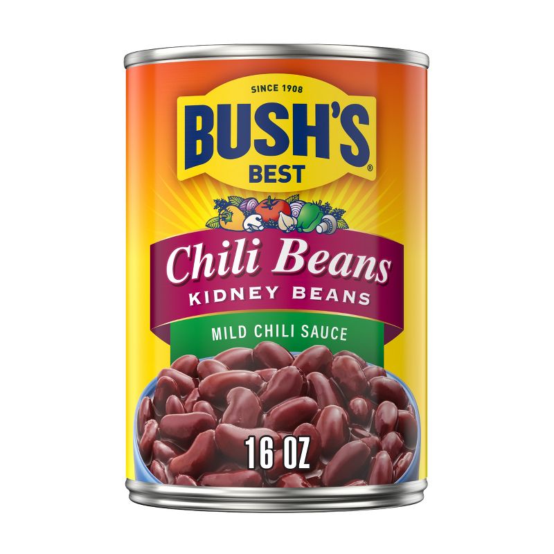 Bush&#39;s Kidney Beans in Mild Chili Sauce - 16oz, 1 of 8