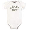 Hudson Baby Infant Boy Cotton Bodysuits, Sage Mamas Boy - 3 of 4