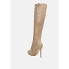 Indulgent High Heel Croc Calf Boots Women - 4 of 4