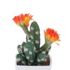 Unique Bargains Artificial Plants Multi-Head Cactus Plastic 3.03"x3.03"x6.30" 1 Pcs - 4 of 4