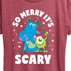 Women's - Monsters Inc - So Merry Its Scary Short Sleeve Graphic T-Shirt - 2 of 4