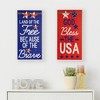 Northlight God Bless the USA and Land of the Free Patriotic Wooden Plaques - 23.5" - Set of 2 - 2 of 4