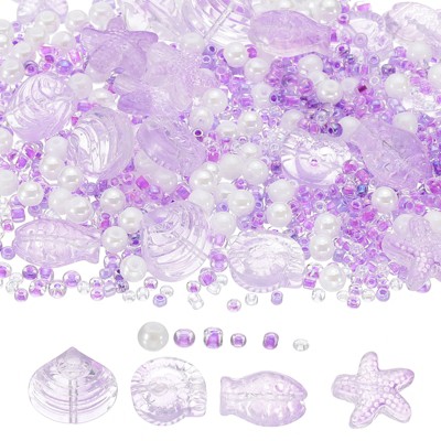 Unique Bargains Jewelry Making Craft Embellishments Ocean Animal Glass Beads