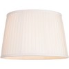 Springcrest 14" Top x 17" Bottom x 11" High x 11" Slant Lamp Shade Replacement Large White Empire Round Modern Fabric Pleated Spider Harp Finial - 3 of 4