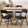 SUGIFT Folding Chairs with Padded Vinyl Seat, Heavy-Duty Metal Frame, Supports 330 lbs, Portable & Lightweight - 2 of 4