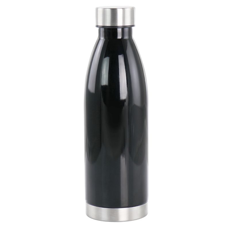 Gibson Home Dunneally 23 Ounce Plastic Water Bottle with Lid in Black, 1 of 7