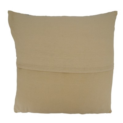 Black and White Thin Striped Square Throw Pillow