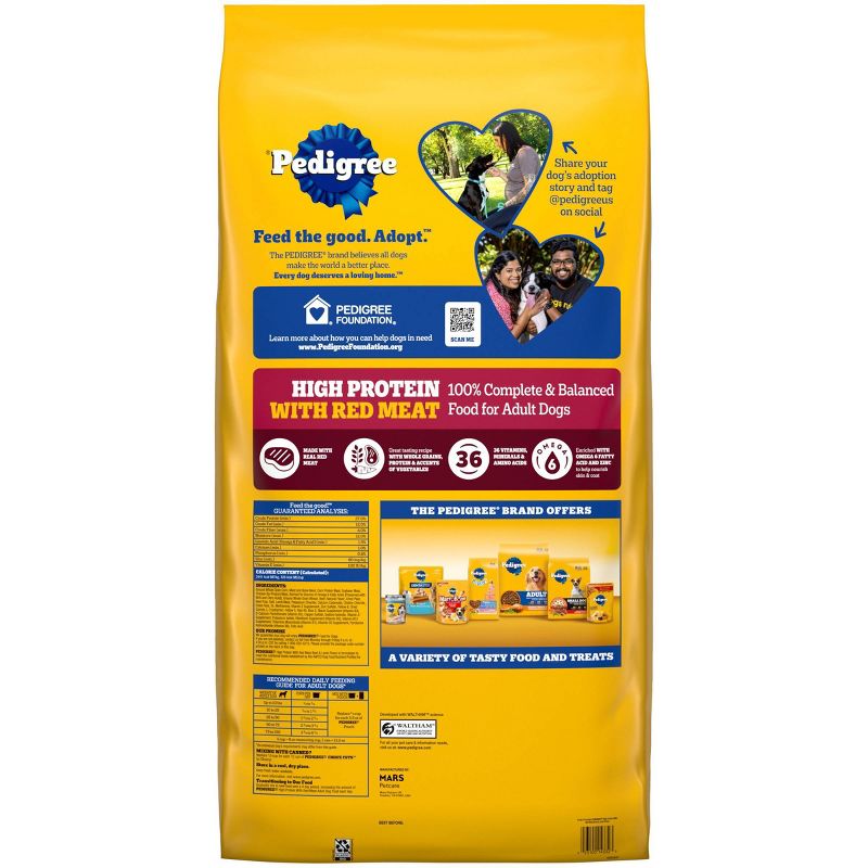 Pedigree High Protein Beef & Lamb Flavor Adult Complete & Balanced Dry Dog Food, 3 of 9