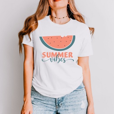 Simply Sage Market Boho Summer Vibes Watermelon Short Sleeve Tee