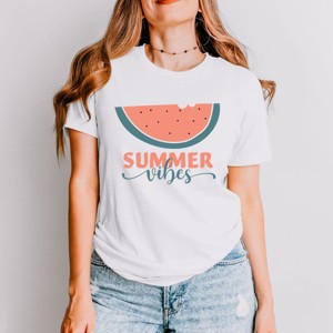 Simply Sage Market Boho Summer Vibes Watermelon Short Sleeve Tee - 1 of 4