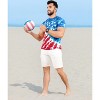HAPPY BAY Men's 4th of July Patriotic US American Flag Tshirt Short Sleeve Tie Dye Tee Crewneck Cotton Summer T-Shirts Shirts for Men - 3 of 4