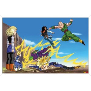 Trends International Dragon Ball Z: Cell Saga - Battle Framed Wall Poster Prints - 1 of 4