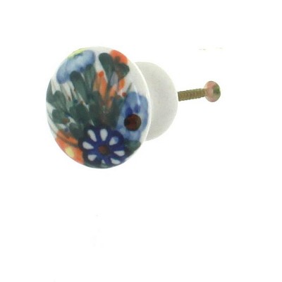 Blue Rose Polish Pottery 67A WR Unikat Drawer Pull