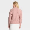 Women's Long Sleeve Cabled Tunic Sweater - A New Day™ - 2 of 3