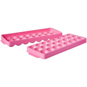 Hutzler 24 Ice Ball Tray, 1-inch Round Ice Sphere Mold with Lid - 1 of 4