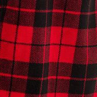 red black plaid with cream