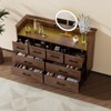 8 Drawer Dresser with LED Lighting & Built-in Charging Station - Durable Engineered Wood & Metal Legs - 2 of 4