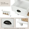 NicBex Storage Bench Modern Wooden Shoe Cabinet with Storage Space, Removable Cushion, Shutter-shaped Doors for Mudroom, Entryway - 3 of 4