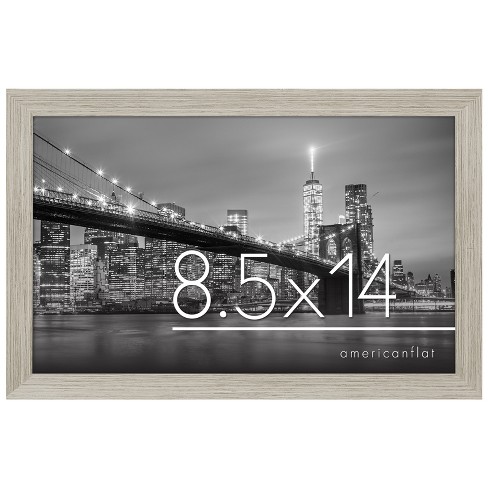 Americanflat 8.5x14 Picture Frame in Drift Wood - Composite Wood with Shatter Resistant Glass - image 1 of 4