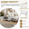 Shoe Rack Bench With Hidden Storage Compartment, Upholstered Cushions, Wooden Bench With Storage, Easy Assembly For Entryway Living Room - 3 of 4