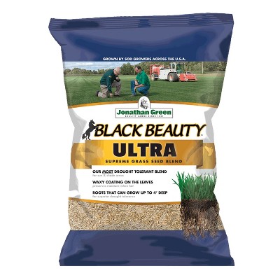 Jonathan Green 10323 Drought Tolerant Black Beauty Ultra Grass Seed Mix for Partial Shade Clay Soil Covers Up To 10,000 Square Feet, 25 Pounds