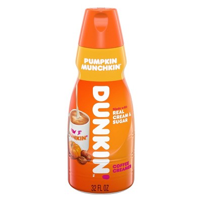Dunkin' Donuts Pumpkin Munchkin Coffee Creamer - 1qt