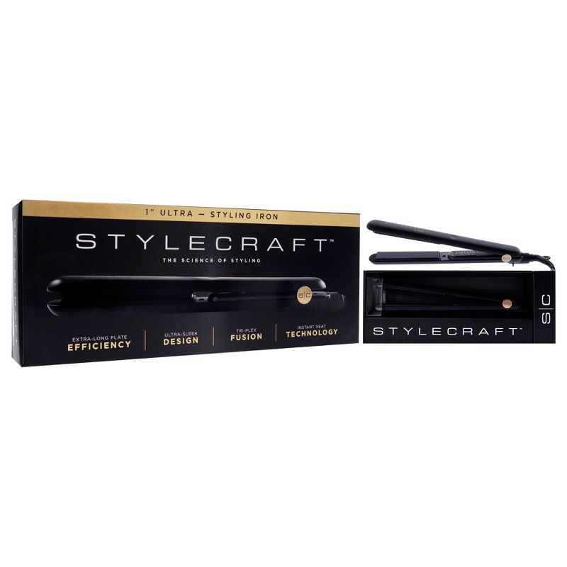 StyleCraft Ultra Styling Iron - SCUS1 Black - 1 Inch Flat Iron, 4 of 10