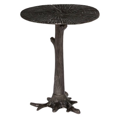 Contemporary Gunmetal Accent Table Silver - Olivia & May