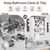 Bathroom Wall Mounted Cabinet, Medicine Cabinet with Sliding Barn Door & Adjustable Shelf, Farmhouse Over Toilet Storage Cabinets - 4 of 4