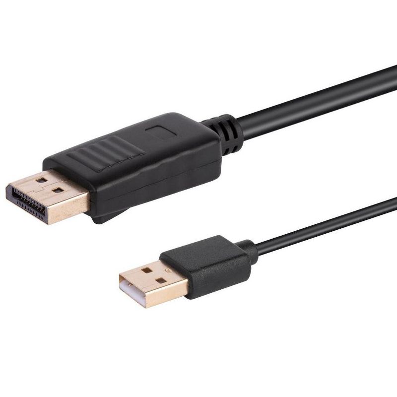 Monoprice HDMI to DisplayPort 1.2a Cable - 3 Feet | 4K@60Hz, For Blu-ray Disc Player / Video Game Console / Apple TV / Laptop Computer and More, 3 of 5
