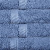 Luxury Cotton Heavyweight Ultra-Plush Hand Towel Set of 4 by Blue Nile Mills - 3 of 4