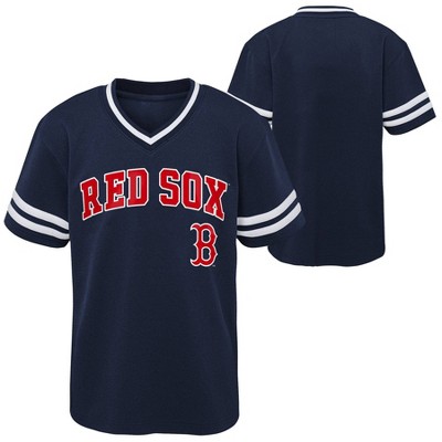 0220 Boys Youth BOSTON RED SOX Vintage Pullover Baseball JERSEY New RED