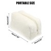 Unique Bargains Cosmetic Travel Zipper Multi-functional Small Plush Makeup Bag 1 Pc - 4 of 4
