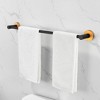24-Inch Multicolored Aluminum Towel Rack Set - 6-Piece Wall-Mounted Bathroom Collection - 2 of 4