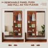 47.6 in H × 15.7in W Wall Mounted Full Body Mirror with Multifunctional Design Panel - 4 of 4