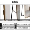 FURNIinspire Full Length Mirrors Contemporary Metal Frame Arched Standing Mirror for Fashionable Modern Bedrooms, Transparent, 31"*0.4"*71" - 2 of 4