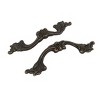 Unique Bargains Drawer Dresser Cabinet Vintage Style Screw Mounted Pull Handles 4.53"x0.91"x1.18" Bronze Tone 6pcs - 2 of 4