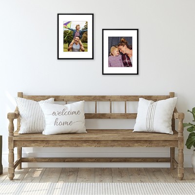 Black Wood 11x14 Picture Frame with Shatter-Resistant Glass
