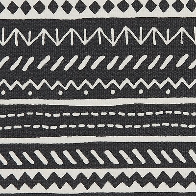 Amaya Black and White Cotton Patterned Placemats Set of 4