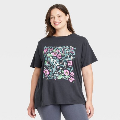 Women's Plus Size Short Sleeve Graphic T-Shirt - Ava & Viv™