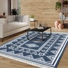 Boho Area Rugs Washable Bordered Accent Carpet Non Slip Non Shedding Stain Resistant Floor Cover Soft Indoor Mat for Bedroom Living Room - 3 of 4
