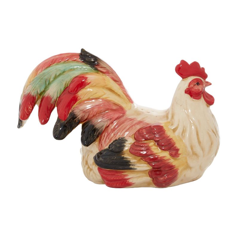 9&#34; Ceramic Farmhouse Chicken Garden Sculpture Red - Olivia &#38; May, 4 of 9