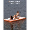 Inflatable Pontoon Dock, Thicken Air Dock Floating Platform, Inflatable Pontoon with Nonslip Surface and Rope Ladder,for Pool Beach Ocean - 3 of 4