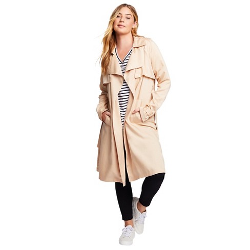 Trench coat discount plus size women's